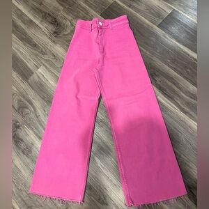 Zara Wide Leg Jean - Marine Straight Zara